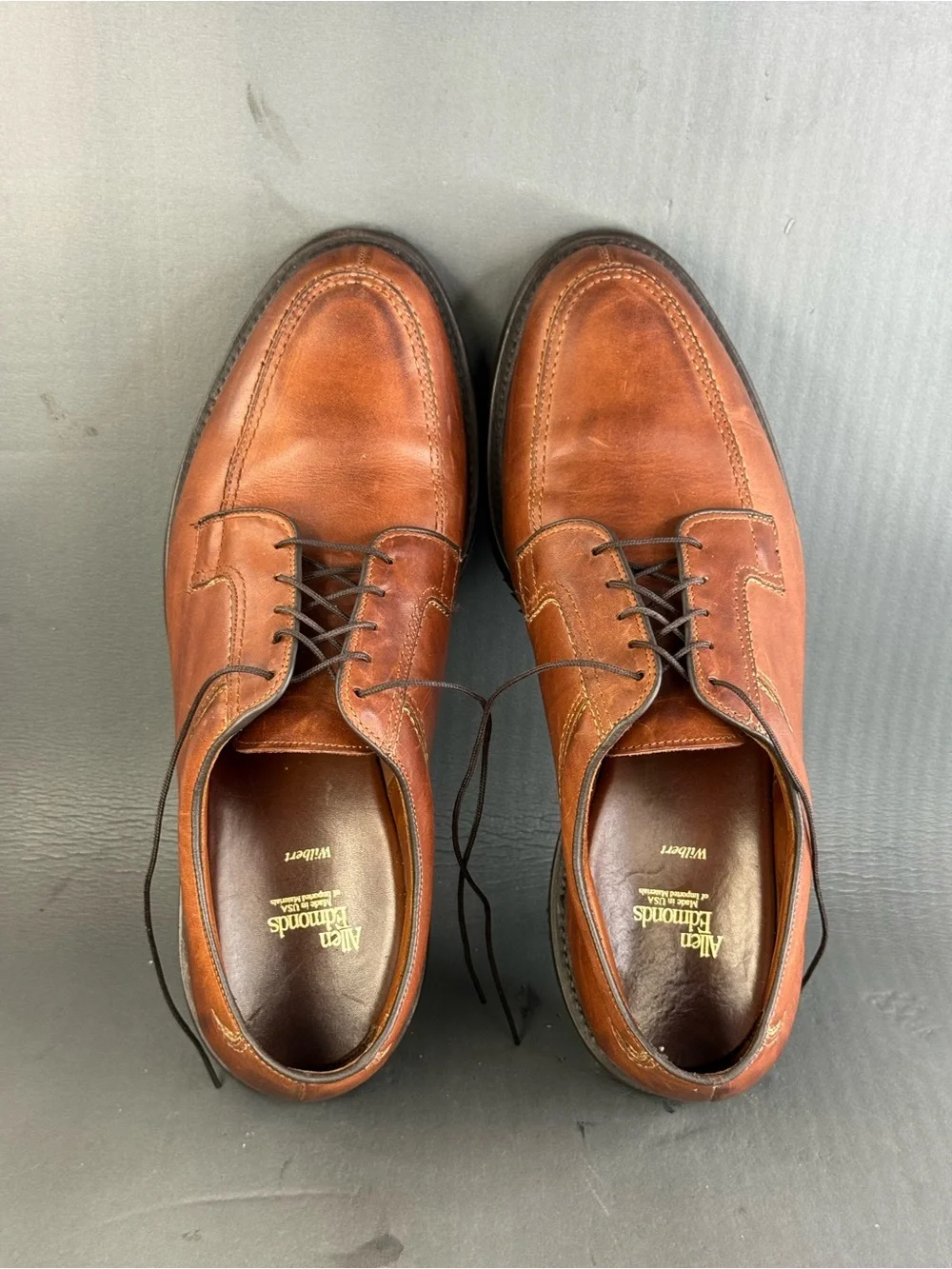 Allen Edmonds Wilbert Derby Brown Leather shoes men’s size 12